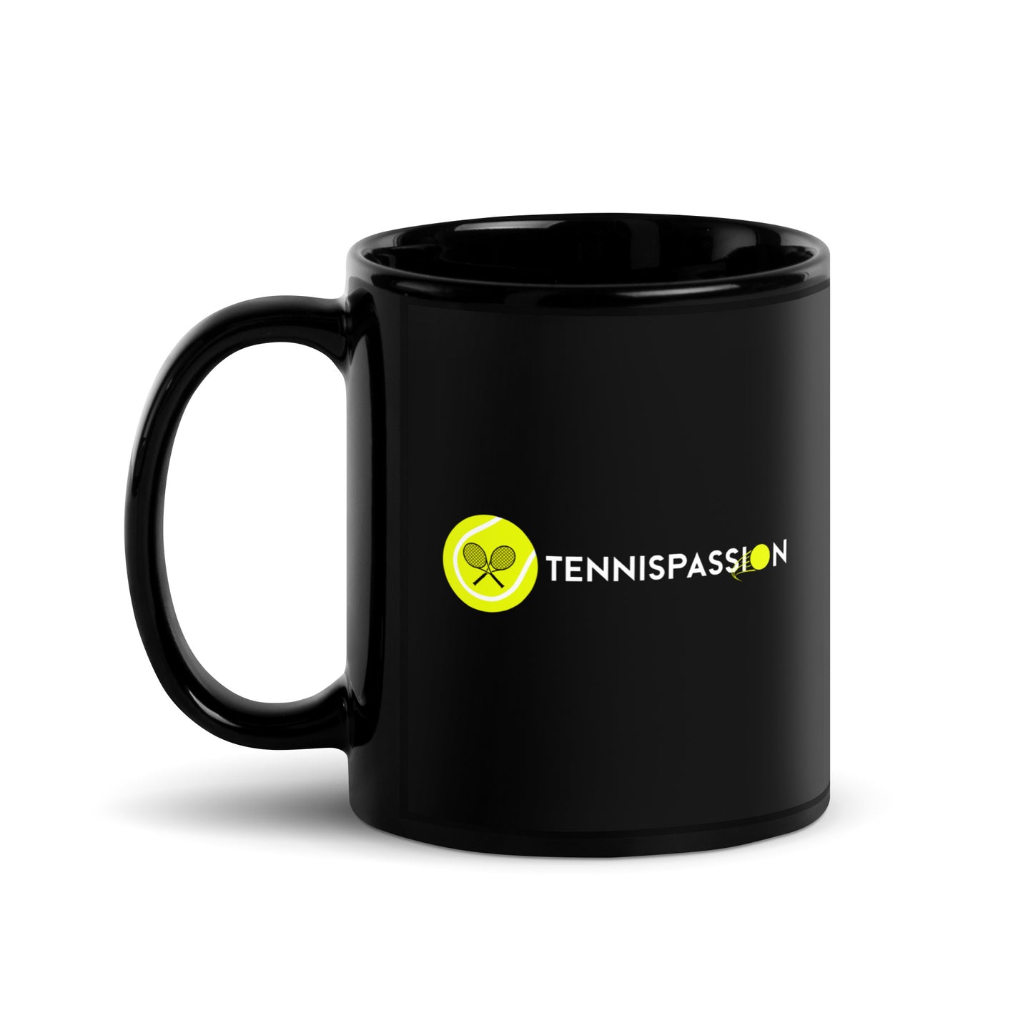 Tennispassion | Tasse schwarz
