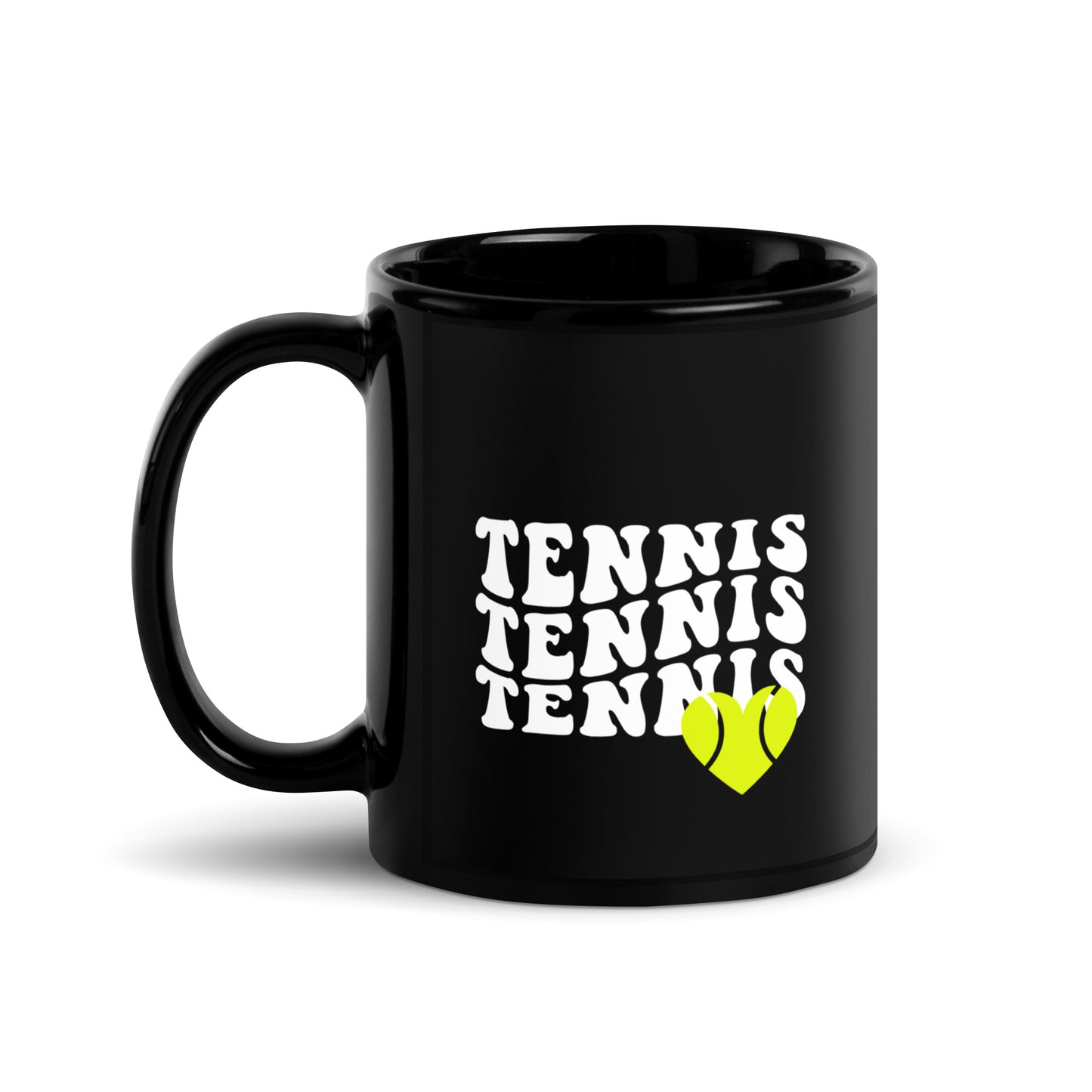 Tennisliebe | Tasse schwarz