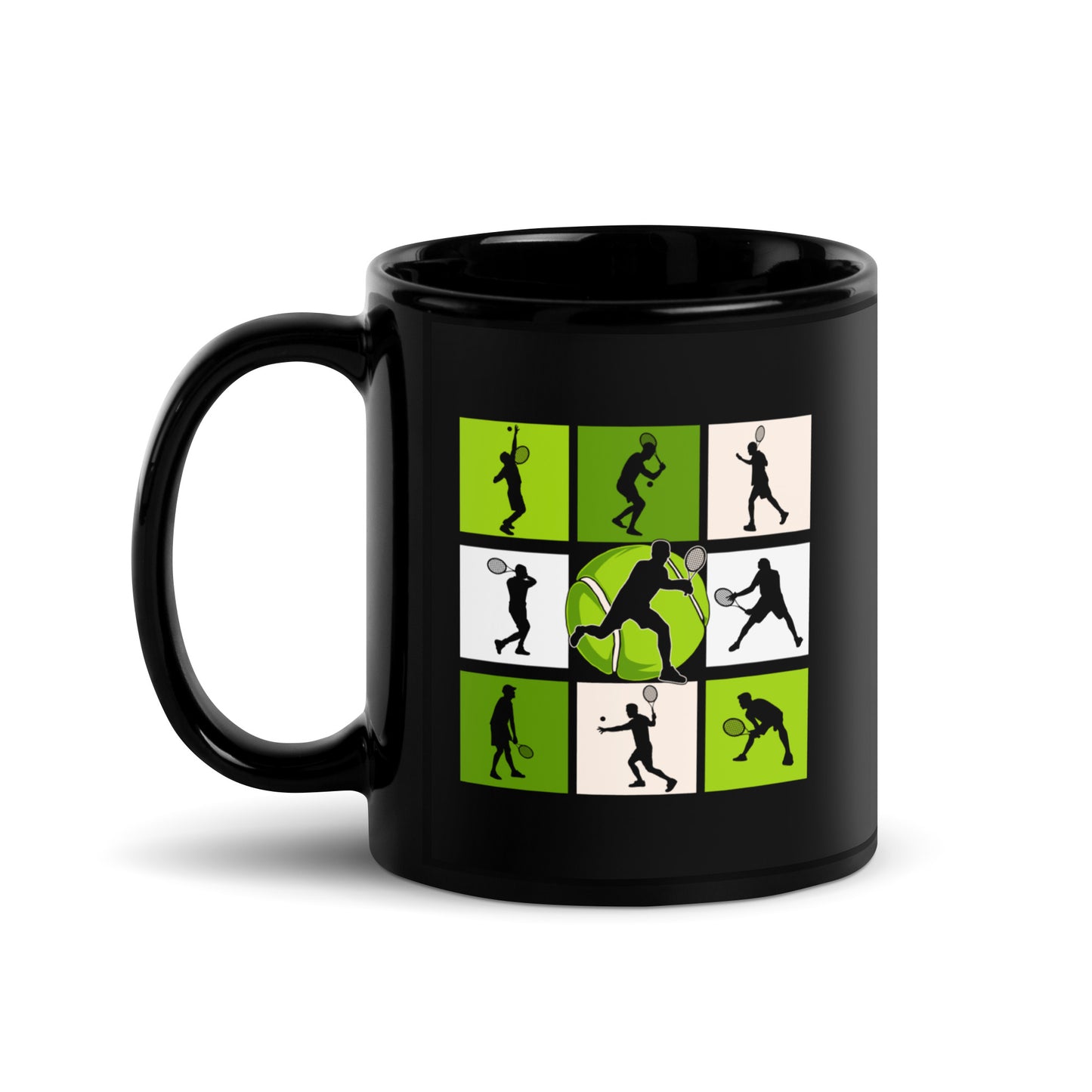 Tennisplayer | Tasse schwarz