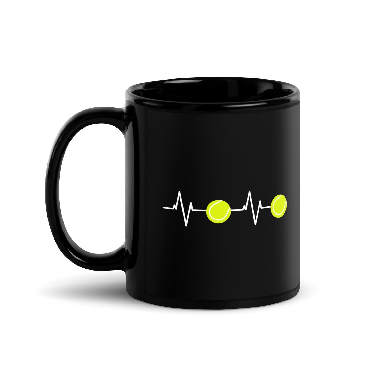 Herzschlag | Tasse schwarz