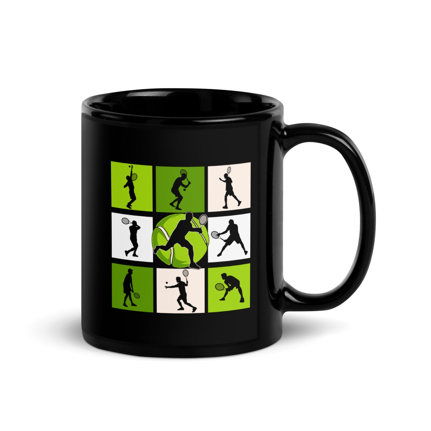 Tennisplayer | Tasse schwarz