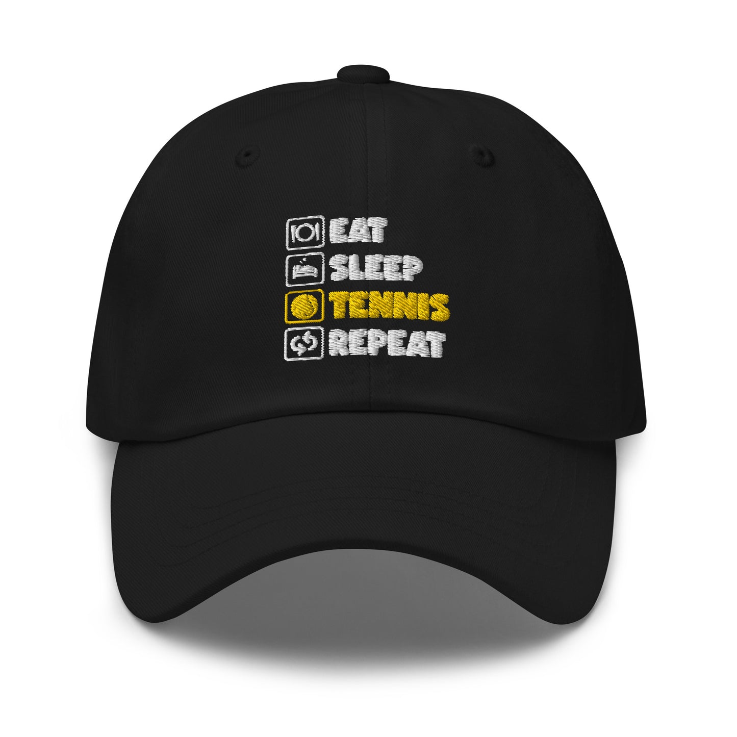 eat sleep tennis | Cap bestickt