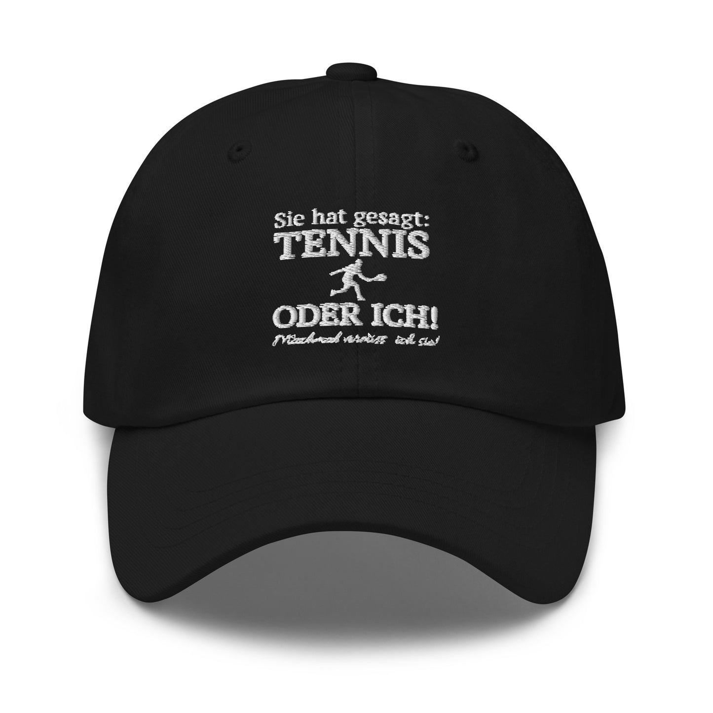 Tennis oder sie | Cap bestickt