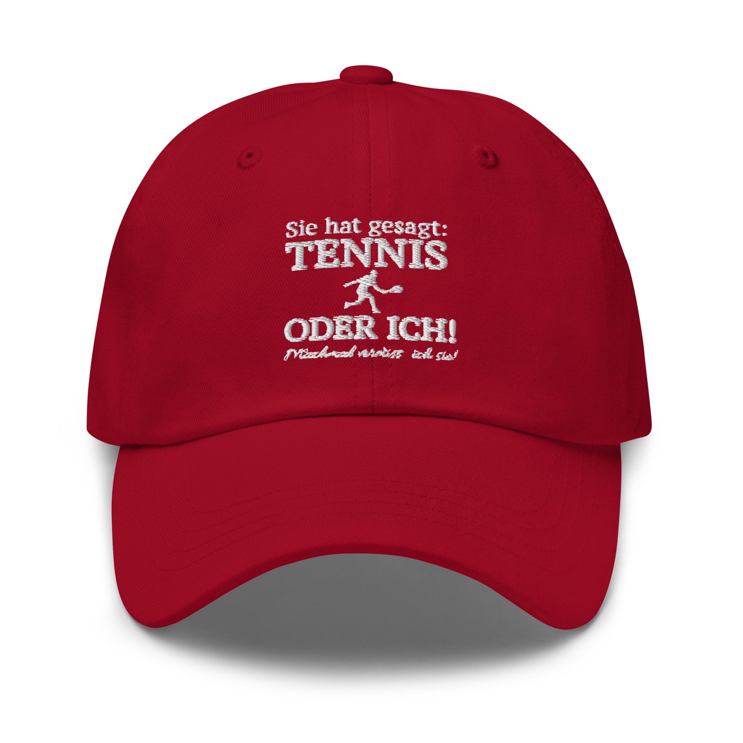 Tennis oder sie | Cap bestickt