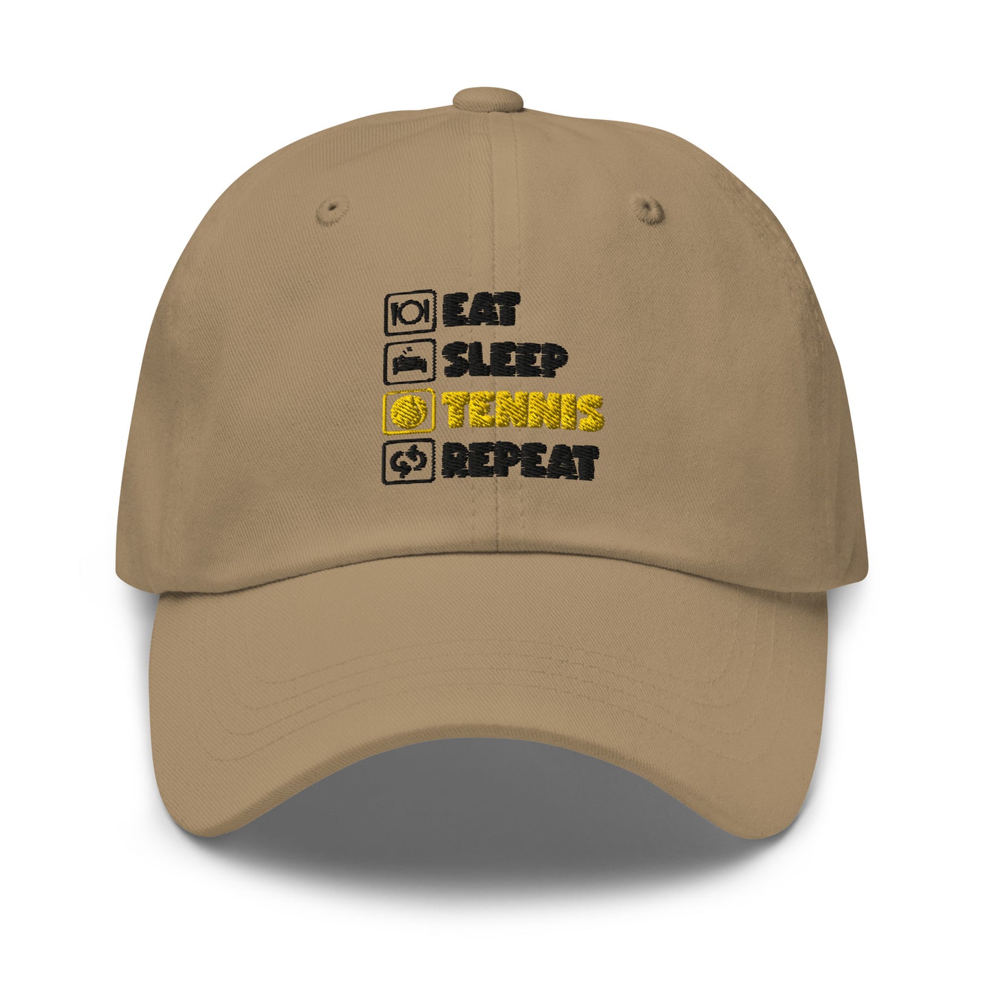 eat sleep tennis | Cap bestickt