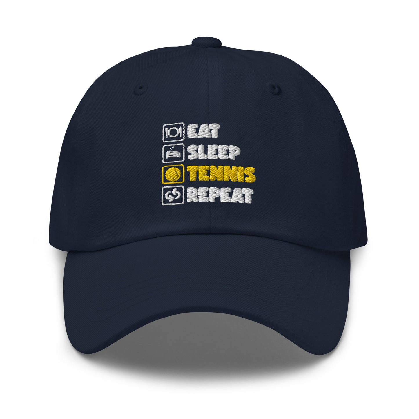 eat sleep tennis | Cap bestickt