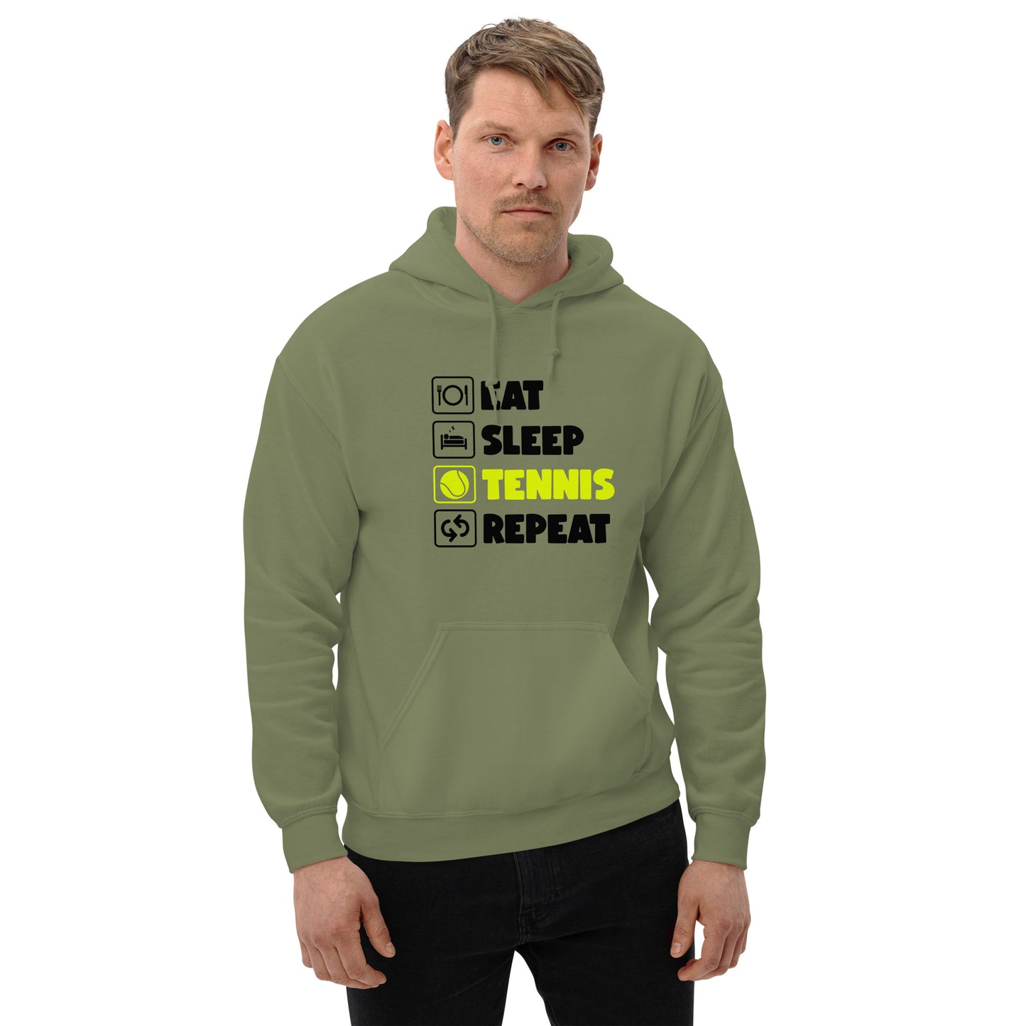 eat sleep tennis | Hoodie