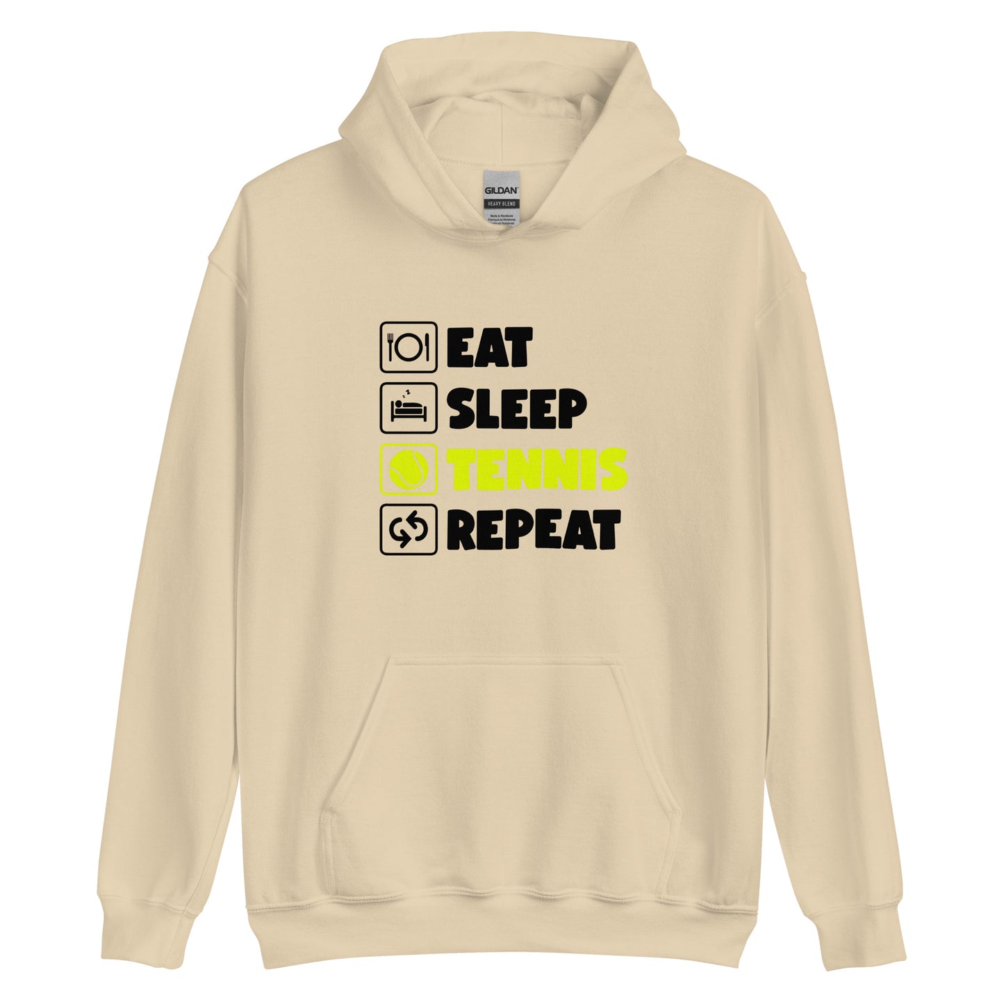 eat sleep tennis | Hoodie