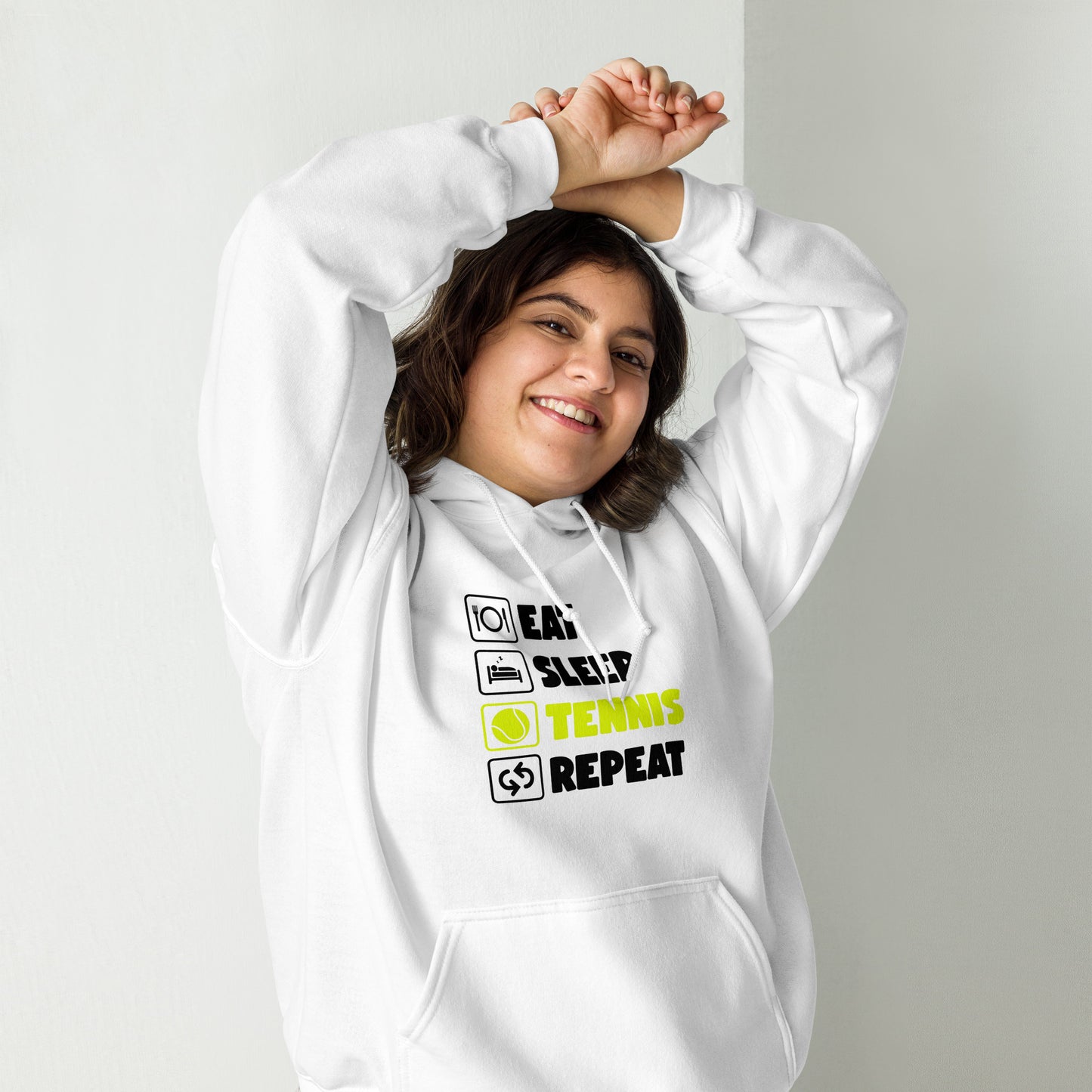 eat sleep tennis | Hoodie
