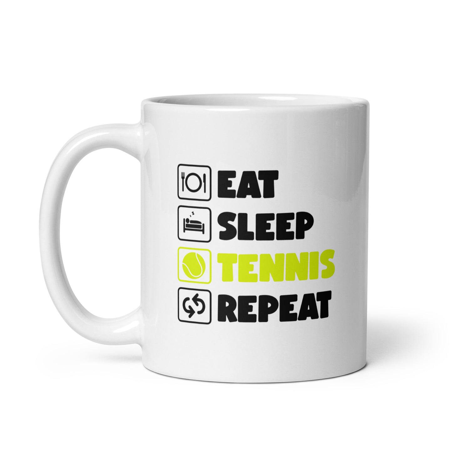 eat sleep Tennis | Tasse weiß