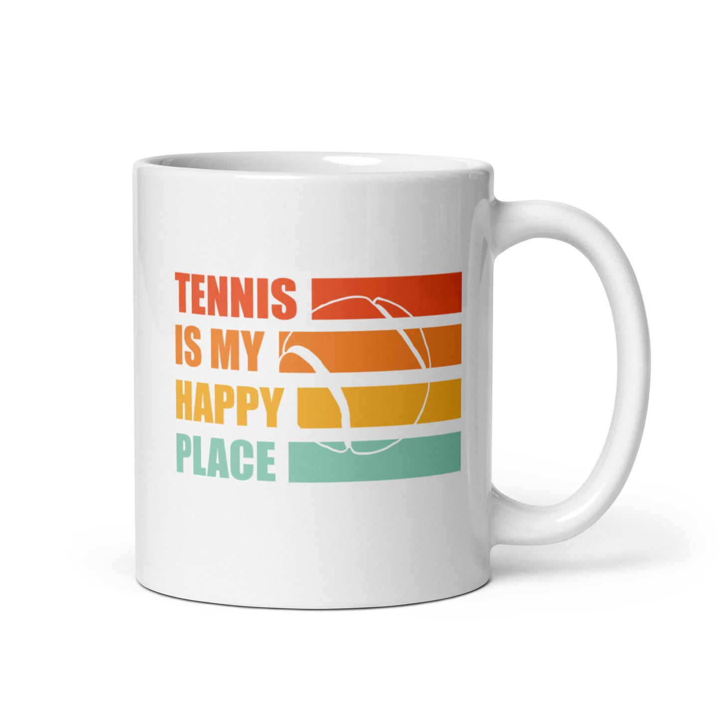 happy place | Tasse weiß