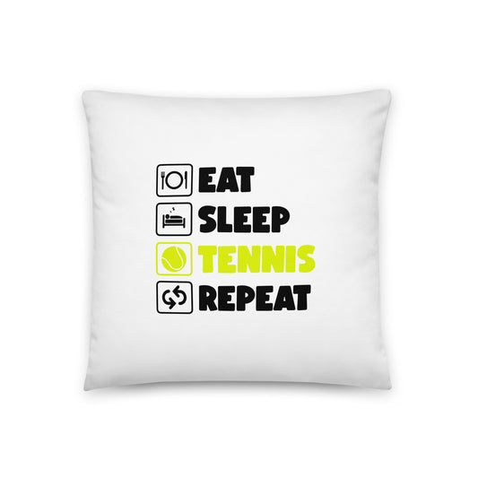 eat sleep tennis | Kissen