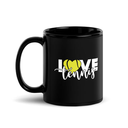 love tennis | Tasse schwarz