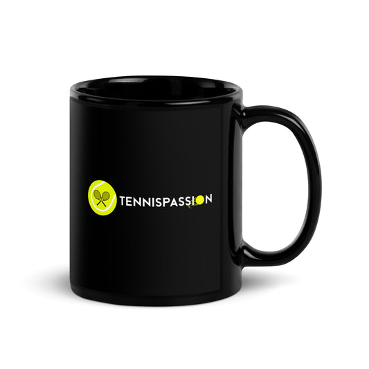 Tennispassion | Tasse schwarz