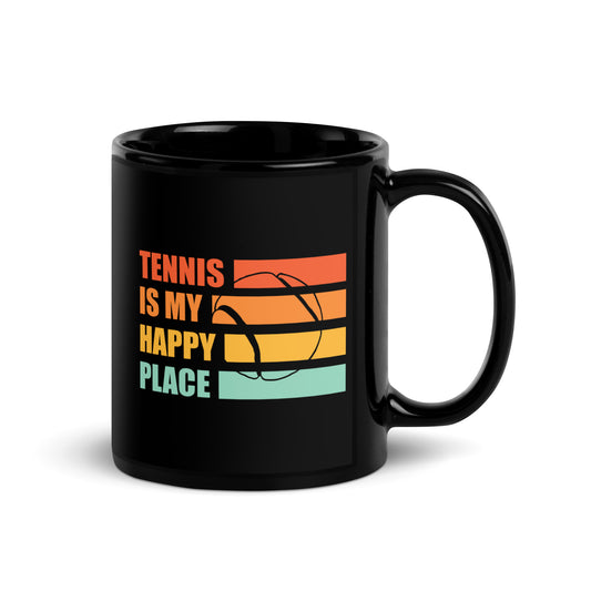 happy place | Tasse schwarz