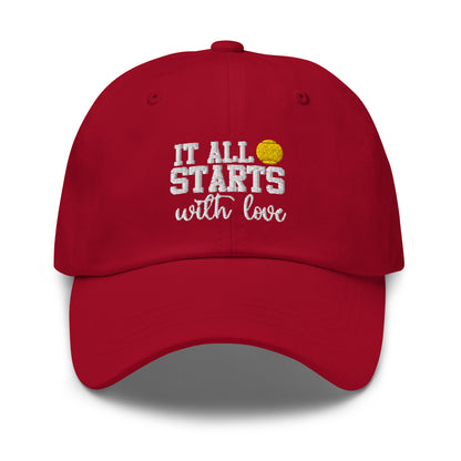 starts with love | Cap bestickt