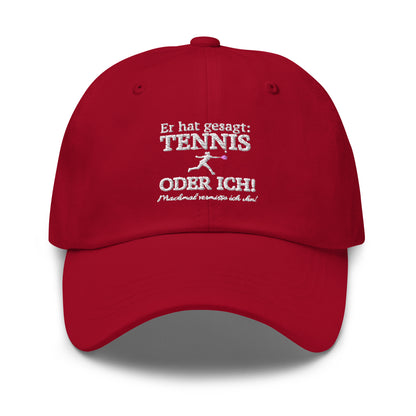 Tennis oder er | Cap bestickt