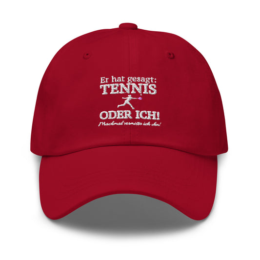 Tennis oder er | Cap bestickt