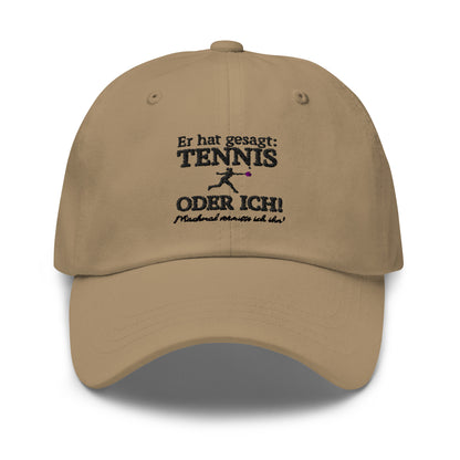 Tennis oder er | Cap bestickt