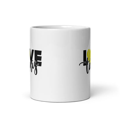 love tennis | Tasse weiß