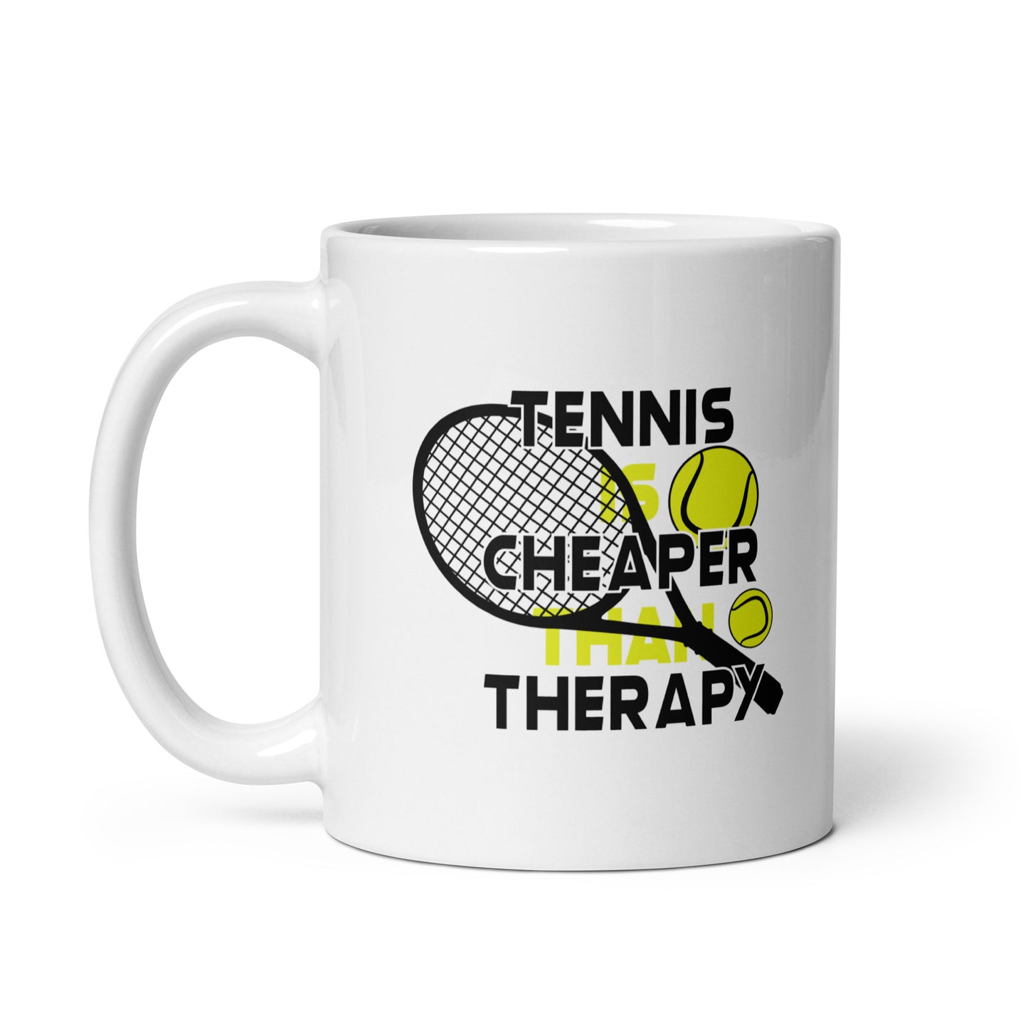 cheaper than therapy | Tasse weiß
