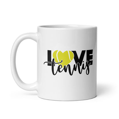 love tennis | Tasse weiß