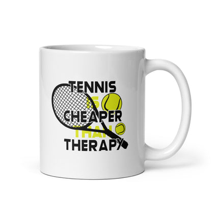 cheaper than therapy | Tasse weiß