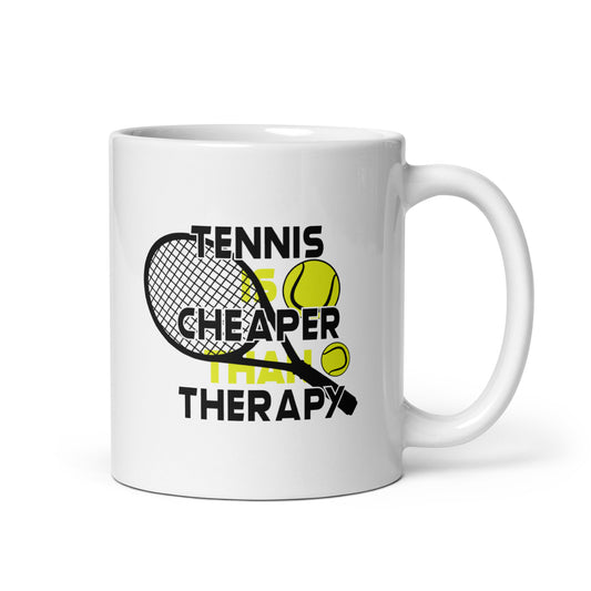 cheaper than therapy | Tasse weiß