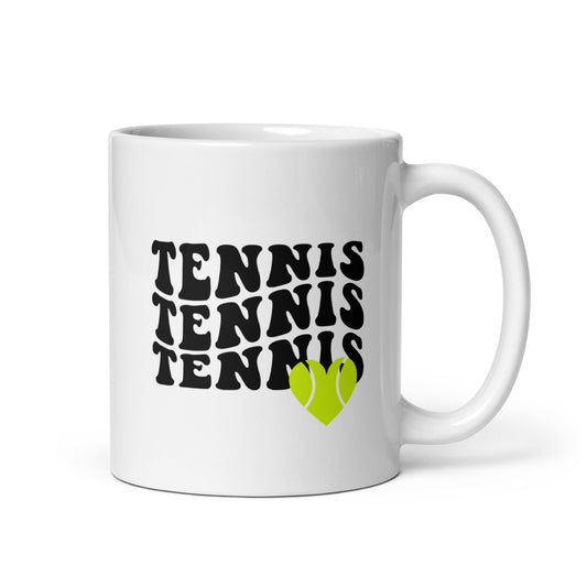Tennisliebe | Tasse weiß