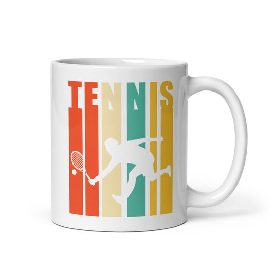 Tennis retro | Tasse weiß